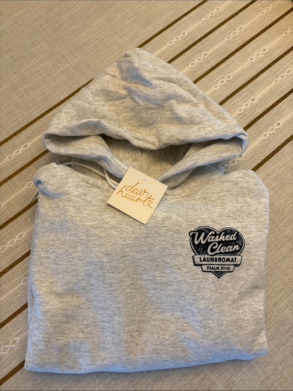 NWT Dear Heart Washed Clean Hoodie